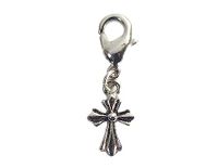 INNSPIRO NICE CHARMS metalen hanger kruis met karabijnhaak 9x14mm 25u, 13x15mm., Metaal, Geen edelsteen