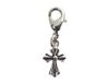 INNSPIRO NICE CHARMS metalen hanger kruis met karabijnhaak 9x14mm 25u, 13x15mm., Metaal, Geen edelsteen