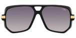 Cazal 627/3 Lunettes de soleil unisexe noir géométrique gris 59mm