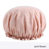 New Age Devi Thuis in Waren B.V. Dikke 1Stuks Douche muts - Shower Cap - Pink Flower - Waterdicht - BadMuts - Dubbele Laag - Douchemuts Haar Cover Bedekking - Vrouwen Benodigdheden DoucheCap Badkamer Accessoires