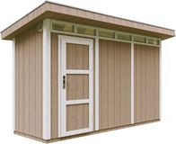 Timbela M902-TERRA BROWN - LP SmartSide Tuinhuis op houtbasis - 4 m² - 161xL412xH239 cm - met vloer en verf