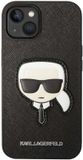 Karl Lagerfeld iPhone 14 Plus Backcase hoesje - Effen Zwart - TPU