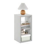 Furinno Cubicle open rug decoratieve kubus opbergorganizer, 2-kubus, lichtgrijs