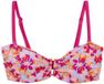 Regatta Bikini Dames Met Knopdetails Roze Gebloemd Mouwloos Bandeau 38