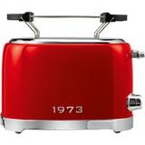 SILVERCREST Broodrooster met 4 sleuven, retro (Rood)