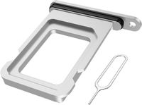 MMOBIEL Simkaart Houder Geschikt voor iPhone 17 Pro / 17 Pro Max – Sim Tray - Simkaarthouder Vervanging – Sim Card Tray - Incl. Sim Pin en Waterdichte Rubberen Ring - Zilver