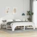 Maison Exclusive - Cadre de lit blanc 180 x 200 cm Bois de pin massif