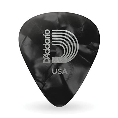 Planet Waves Green Pearl Guitar Pick (Celluloid) Heavy 25-Pack - Black Pearl