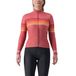 Castelli Maillot Ottanta manches longues rouge minéral femme, Taille XS.
