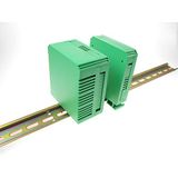 RS PRO DIN-railbehuizing, 22,5 x 82 x 90 mm, Geh.Mat. polyamide, behuizing, groen, DIN-railbehuizing