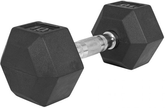 Gorilla Sports Dumbell 10 kg 1 x 10 kg Hexagon Rubber