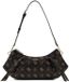 GUESS Allegra Shoulder Bag Espresso Logo donkerbruin