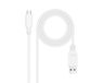 USB-kabel, USB 3.1 Gen2, 10 Gbit/s, 3 A, type C naar type A, 2 m, wit
