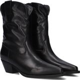 Notre-V 07-433 Cowboylaarzen Dames Zwart Leer