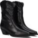 Notre-V 07-433 Cowboylaarzen Dames Zwart Leer