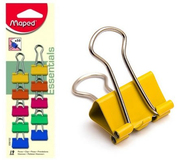 Maped 036102 Paper Clips - 19 mm - Assorted Colors - 10 Pack