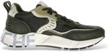 Voile Blanche Leren Sneakers Club01 Groen