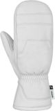 Reusch Skiwanten Sense Unisex Wit Leer Fleece Ritssluiting Maat 8