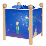 TROUSSELIER De kleine prins. St. Exupéry – nachtlampje – magische lantaarn – ideaal als cadeau voor kinderen – cartoon design – rustgevend licht – kleur hout natuur – lamp 12 V 10 W inbegrepen – EU-stekker