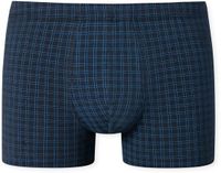 SCHIESSER Cotton Casuals boxer (1-pack) - heren shorts donkerblauw geruit