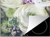 Merkloos KitchenYeah® Inductie beschermer 65x52 cm - Bloemen - Rozen - Natuur - Inductiebeschermer