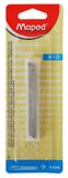 Maped Zenoa Cutter Replacement Blades 9 mm - Metallic