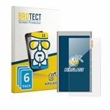 BROTECT Screenprotector 6 Stuks voor Hifi Walker H20 Ultra Beschermglas transparant