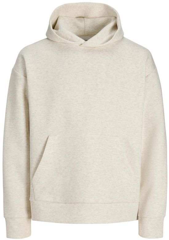 JACK&JONES JJEBARRON SWEAT HOOD Heren Sweater Wit Melange XXL