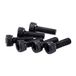 Puig 0146N schroeven, M5, 15 mm, zwart, 6 stuks