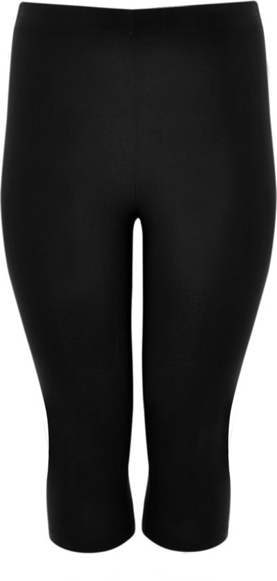 Yoek Grote maten - dames legging 7/8 - zwart