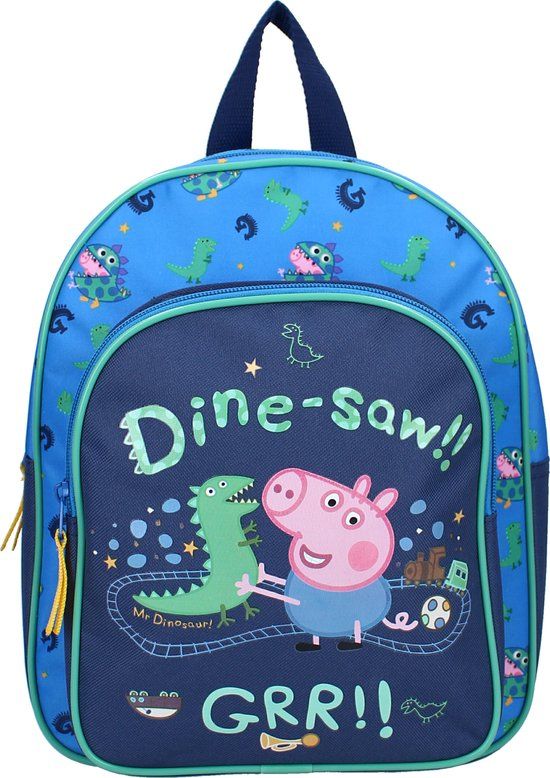 Peppa Pig Rugzak Play With George Blauw