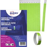 Avery Zweckform Toegangsbandje Neon-groen 500 stuk(s)