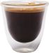KitchenCraft Verre à expresso à double paroi 113 ml Verre Transparent