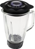 Russell Hobbs Blenderbeker met Mes en Deksel - 1.5L - Zwart/Transparant - Glas/Kunststof - 199580