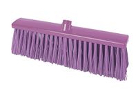 Maya Professional Tools 15008-8 straatbezem FBK/levensmiddelhygiene met harde borstelharen, 400 mm x 60 mm, lila