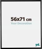 Your Decoration - Cadre photo 56x71 cm - Plastique - Noir Brillant - Bordeaux