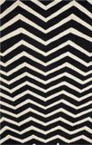 Safavieh Cambridge Collectie CAM714 Vloerkleed, Wol, Zwart & Ivoor, 152 x 244 cm