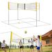 Portable et réglable filet de volley-ball de plage