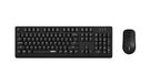 Rapoo I Spaans QWERTY-toetsenbord en muis, draadloos, (X1500, 1200 dpi, Windows XP/Vista/7/8/10/11 en MacOS, batterijen), zwart