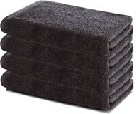Lavea® Set van 4 Handdoeken 40x70 cm – Set Douchehanddoeken Zacht en Absorberend – 100% Katoen – Oeko-TEX 100 – voor Badkamer, Gastentoilet en Fitness – Antraciet