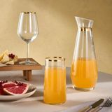 KARACA Orlando Glasset, 25-delig, voor 12 personen, glasglas, karaf, wijnglas, helder