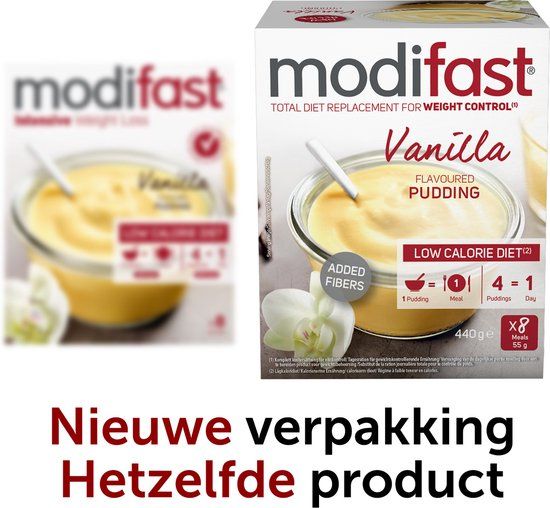 Modifast Intensive Pudding vanille LCD 8 x 55g