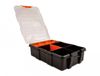 Delock Boîte de rangement Rectangulaire Plastique Noir, Orange 11 Compartiments