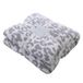MH MYLUNE HOME Fleece deken voor slaapbank - dubbelzijdige dekens met luipaardpatroon, 130 x 160 cm, pluizige superzachte warme omkeerbare plaids voor bank, stoel, zetels, wit/grijs