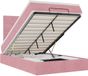 vidaXL - Lit coffre avec matelas - 120x200cm - Velours - Rose