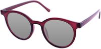 Vista Bonita CLASSIC – Zonneleesbril UV400 – Sterkte +0.50 – Kleur Purple Art – Groot model – Eyecatcher – Ronde pasvorm – Flexveren - Inclusief bijpassende etui en doekje