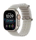 Apple Watch Ultra 4 GPS + Cellular 49mm Natural Titanium Case - Translucent Grey Ocean Band Smartwatch