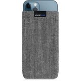 Adore June Zakelijke hoes compatibel met iPhone 13 / iPhone 13 Pro/iPhone 12 / iPhone 12 Pro, telefoonhoes van karakteristieke visgraatstof, reinigingseffect voor het display