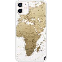 Apple Bedrukt siliconen hoesje compatibel met iPhone 12 Map Europe Afrique