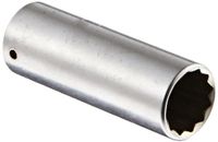 STAHLWILLE Nr. 40aDL dopsleutelinzetstuk 6,3 mm (1/4") sleutelbreedte 1/2" L.50 mm AS-drive, HPQ hoogwaardig staal, verchroomd